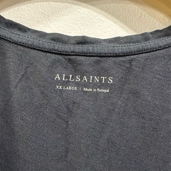 AllSaints women’s  2XL Black Palm Tree Graphic Sleeveless Tank Top - Picture 4 of 4